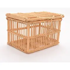 GENERICO - Canasta Baúl de Rattan Estilo boho 37x29x24