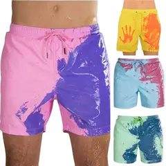 OEM - Bañador para Hombre que Cambia de Color Shorts de Baño Secado Rápido