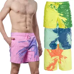 OEM - Bañador para Hombre que Cambia de Color Shorts de Baño Secado Rápido