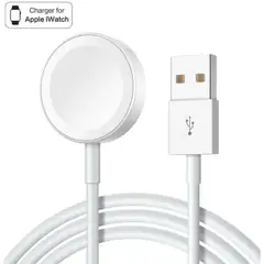 GENERICO - Cargador Magnético Para Apple Watch Cable Tipo Usb 1M blanco