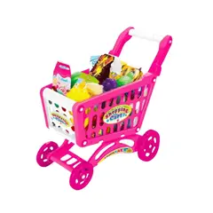 GENERICO - Carrito de Compras de Juguete Rosado