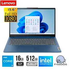 LENOVO - LAPTOP IdeaPad Slim 3 15.6" FHD TN Core i5-12450H 16GB 512GB SSD FREEDOS
