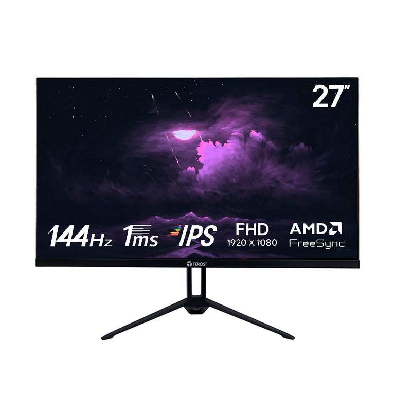 Monitor Teros TE-2714S, 27 Pulgadas, 144Hz, 1ms, FHD, IPS Negro