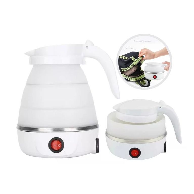 MINI HERVIDORA JARRA ELECTRICA PLEGABLE PORTATIL VIAJES