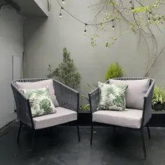 GENERICO - Juego de Butaca Tejida en cuerda Nautica