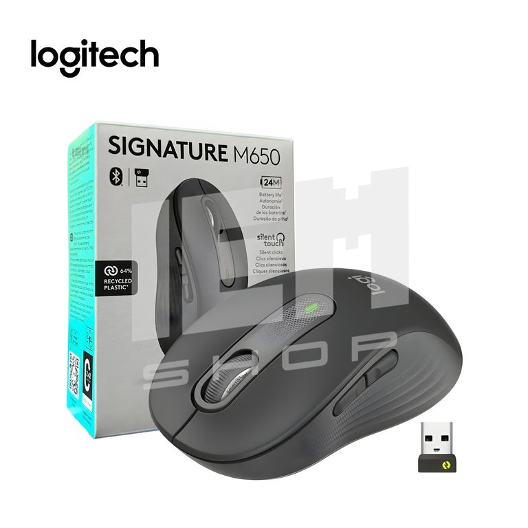 Mouse Inalámbrico Signature M650 Negro medium