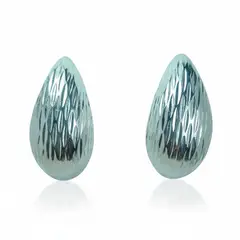 VANDRALA - ARETE DE PLATA GOTA GRANDE CON DISEÑO