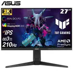ASUS - Monitor TUF Gaming VG27AQL5A 27 2K QHD Fast IPS 210Hz 03MS