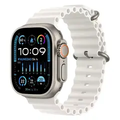 APPLE - Watch Ultra 2 49mm GPS+Cellular Titanio Correa Blanca A2986