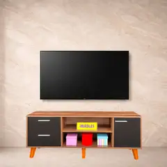 TEMEL - Aparador Vintage ALIB Caramelo Wengue Mueble Aparador Mueble TV 70