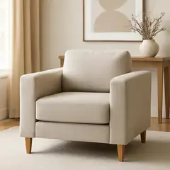 ARTSOFA - Sofá butaca bellf 1 cuerpo beige