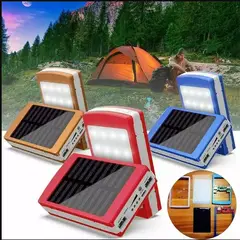 GENERICO - Power bank - cargador portátil solar capacidad 22000 mah 3 en 1
