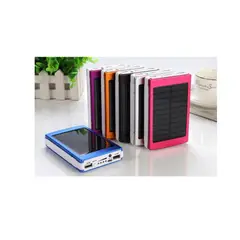 GENERICO - Power bank - cargador portátil solar capacidad 22000 mah 3 en 1