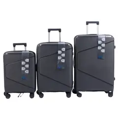 GENERICO - Set de Maleta de viaje PP 20 - 24 - 28 pulgadas - Negro