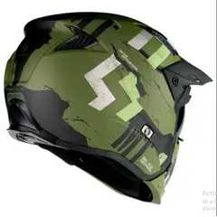 MT HELMETS - CASCO MOTO MT STREETFIGHTER VERDE NEGRO MATE
