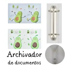 GENERICO - FOLDER A4 ARCHIVADOR PORTA PAPELES X6 UND KAWAII PALTA