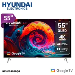 HYUNDAI - TELEVISOR 55 QLED SMART TV GOOGLE TV 4K UHD - HYLED5529QG
