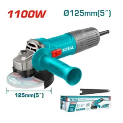 GENERICO - Amoladora Angular 5pulg 1100W 125mm 12000RPM - TG11012536