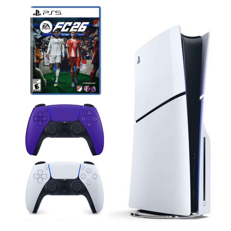 Consola PlayStation 5 + Mando Dualsense Morado + FC 26