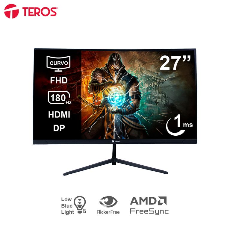 MONITOR GAME CURVO TE-2787G FULL HD 27 " VA 180hz 1ms 1800R