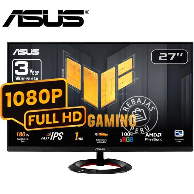 Monitor TUF Gaming VG279Q3R 27 Fast IPS FHD 180Hz 1ms HDMI DP