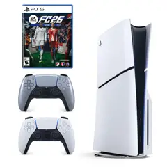 SONY - Consola PlayStation 5 + Mando Dualsense Plateado + FC 26
