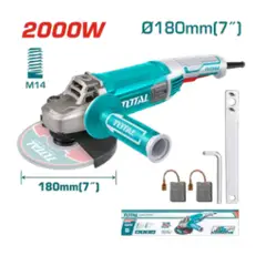 GENERICO - Amoladora Angular 7pulg 2000W 180mm Industrial - TG12018026