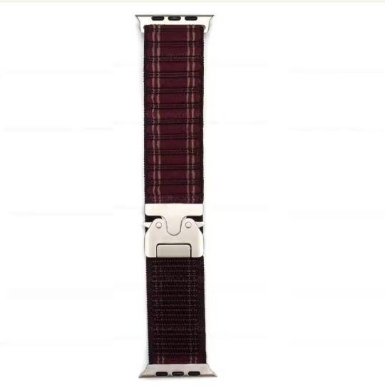 Correa Elastic con Hebilla para Apple Watch 46mm - Vinotinto