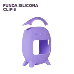 GENERICO - Funda de Silicona con correa para el parlante Jbl Clip 5 - Lila