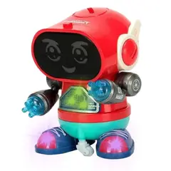 GENERICO - JUGUETE ROBOT DIVERTIDO CON MOVIMIENTO LUCES Y SONIDO ROJO