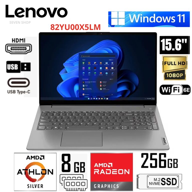 Laptop Notebook V15 G4 AMN 156 FHD TN AMD Athlon Silver 7120U 2435GHz 8GB LPDDR5-4800