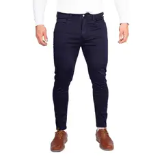 GENERICO - Pantalón Drill Pitillo de Caballero Marlon Color Azúl Noche