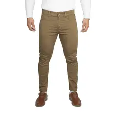 GENERICO - Pantalón Drill Pitillo de Caballero Marlon Color Camello