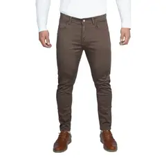 GENERICO - Pantalón Drill Pitillo de Caballero Marlon Color Cocoa
