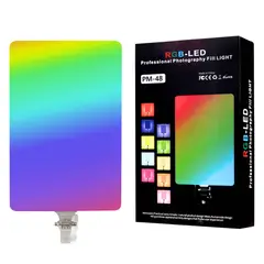 GENERICO - Panel de Luz LED RGB 100W PM-48 con Control Remoto y Botones