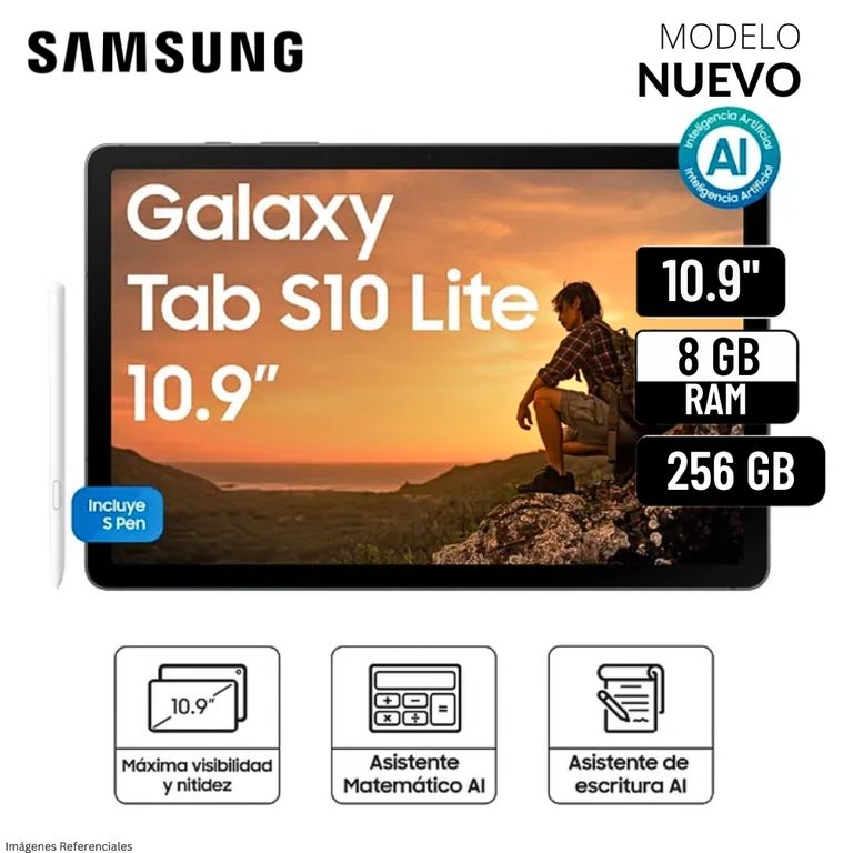 Tablet Galaxy Tab S10 Lite 10.9" 8GB 256GB + S Pen - Gray