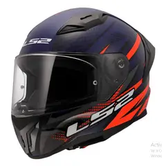 LS2 - CASCO MOTO FF810 INTEGRAL FLIGHT AZUL NARANJA MATE