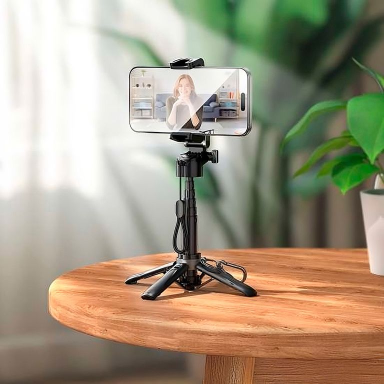 Palo Selfie Tripode K27 Bluetooth 5.2 Control Remoto