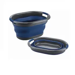 GENERICO - Cesta Balde Plegable 30 L Azul