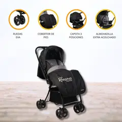 BABY KITS - Coche Cuna «NEXT GEN» Grey