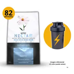 SYNTRAX - PROTEÍNA AISLADA NECTAR 2LB PROTEÍNA SIN SABOR + SHAKER