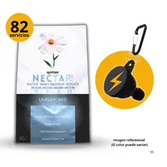 SYNTRAX - PROTEÍNA AISLADA NECTAR 2LB PROTEÍNA SIN SABOR + PORTASUPLEMENTO
