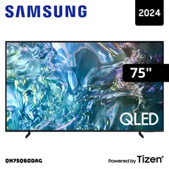 SAMSUNG - TELEVISOR 75 QLED SMART TV TIZEN OS 4K CRYSTAL UHD LED - QN75Q60DAGXPE