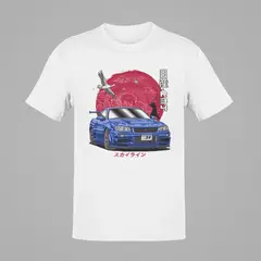 GENERICO - Polo Nissan GTR34 Skyline Camiseta Carro JDM Algodon