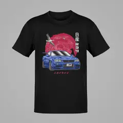GENERICO - Polo Nissan GTR34 Skyline Camiseta Carro Tunning Algodon
