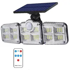 GENERICO - Reflector Lampara Luz LED con Sensor para Exteriores Panel Solar