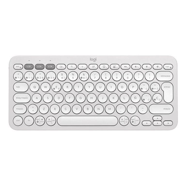 TECLADO PEBBLE K380S BLANCO BLUETOOTH