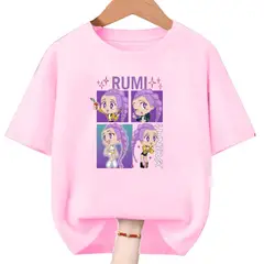 GENERICO - Polos Algodon Rumi Kpop Guerreras Demon Hunters - Tallas 6 al XL