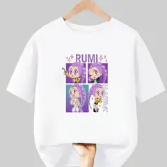 GENERICO - Polos Algodon Rumi Kpop Guerreras Demon Hunters - Tallas 6 al XL