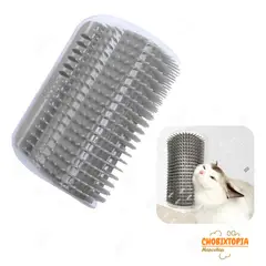 GENERICO - CEPILLO RASCADOR ESQUINERO MASAJEADOR PARA CATNIP PLOMO